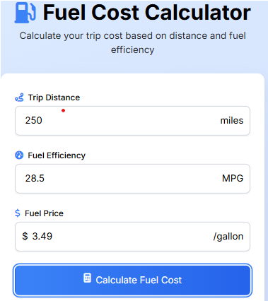 Fuel Cost Calculator