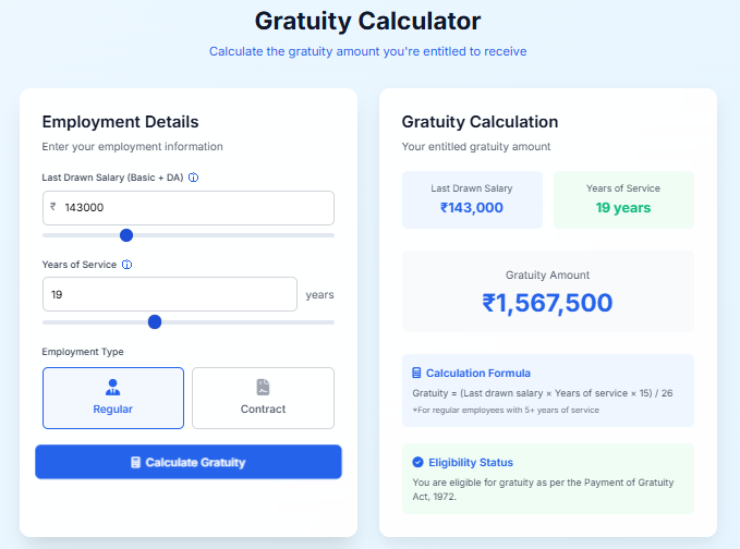 Gratuity Calculator