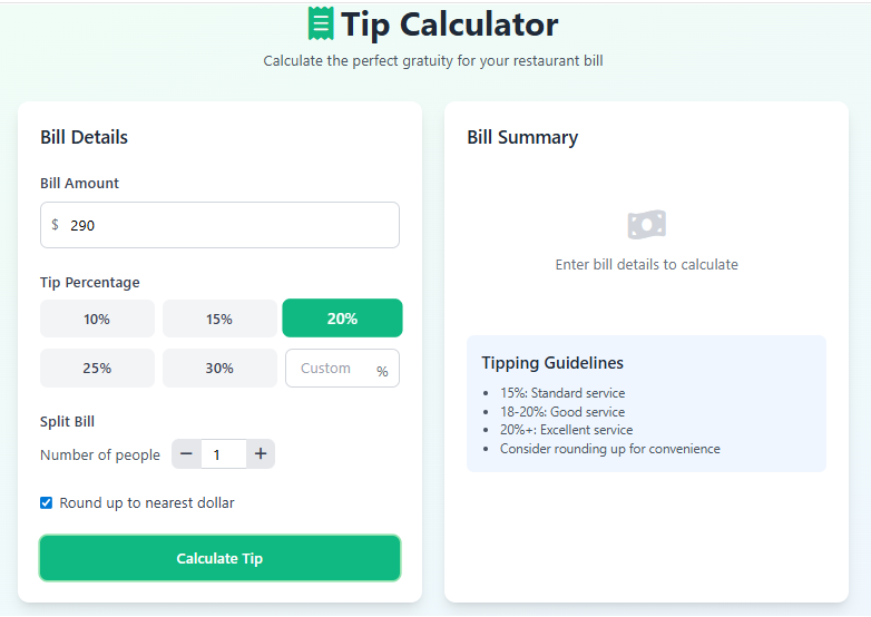 Tip Calculator
