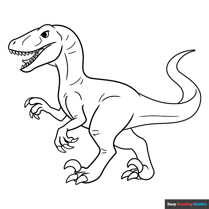 1943-easy-cartoon-velociraptor-coloring-page