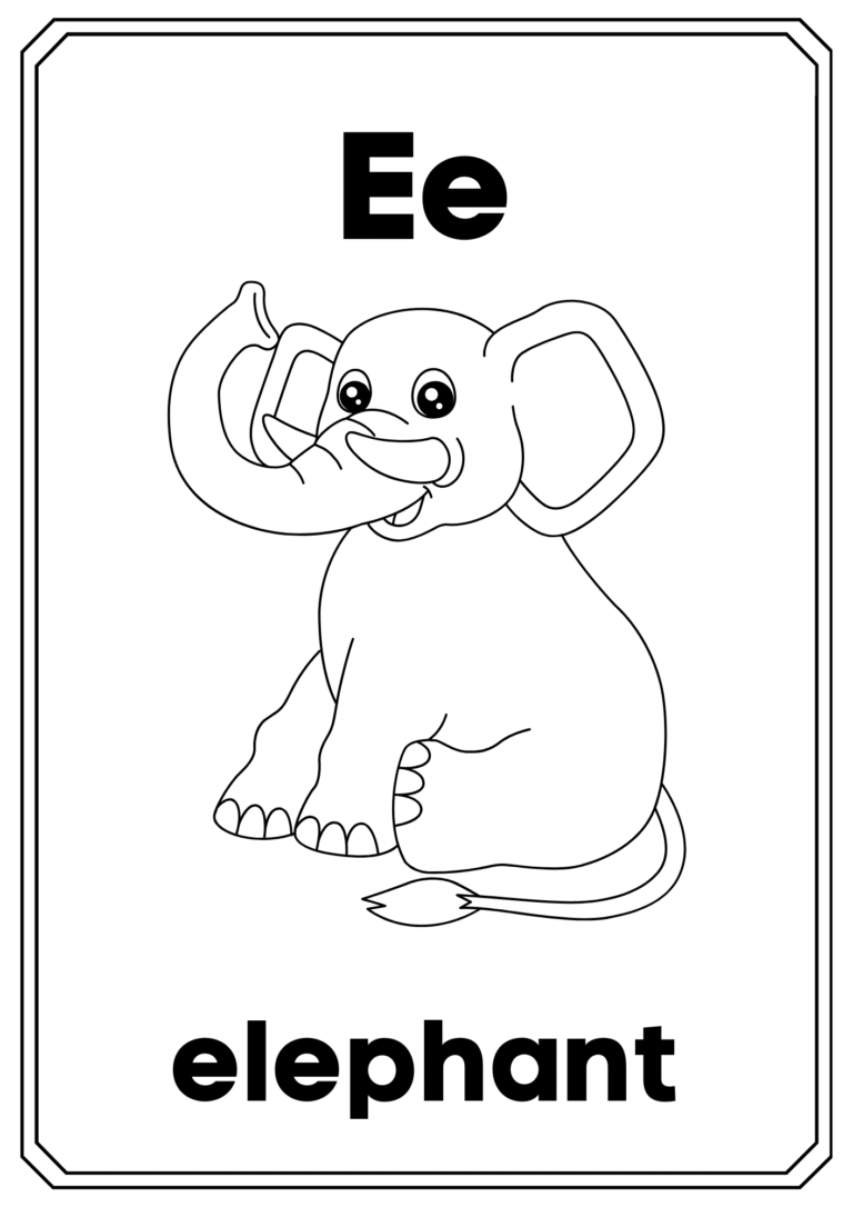 Animal Alphabet Coloring Booklet in Grayscale Lined Illustrations.pdf (5)