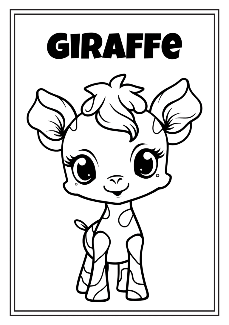 Baby Animal Coloring Worksheets in Grayscale Lined Illustrations.pdf (3)