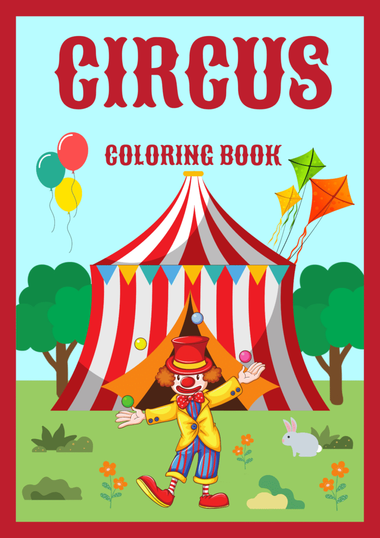 Circus Coloring Book in Red White Fun Style.pdf
