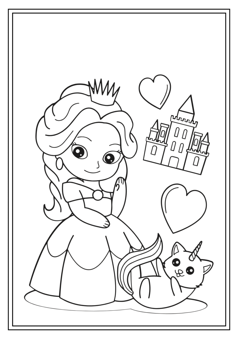 Fairy Tales Coloring Booklet Grayscale Lined Illustrations.pdf (5)